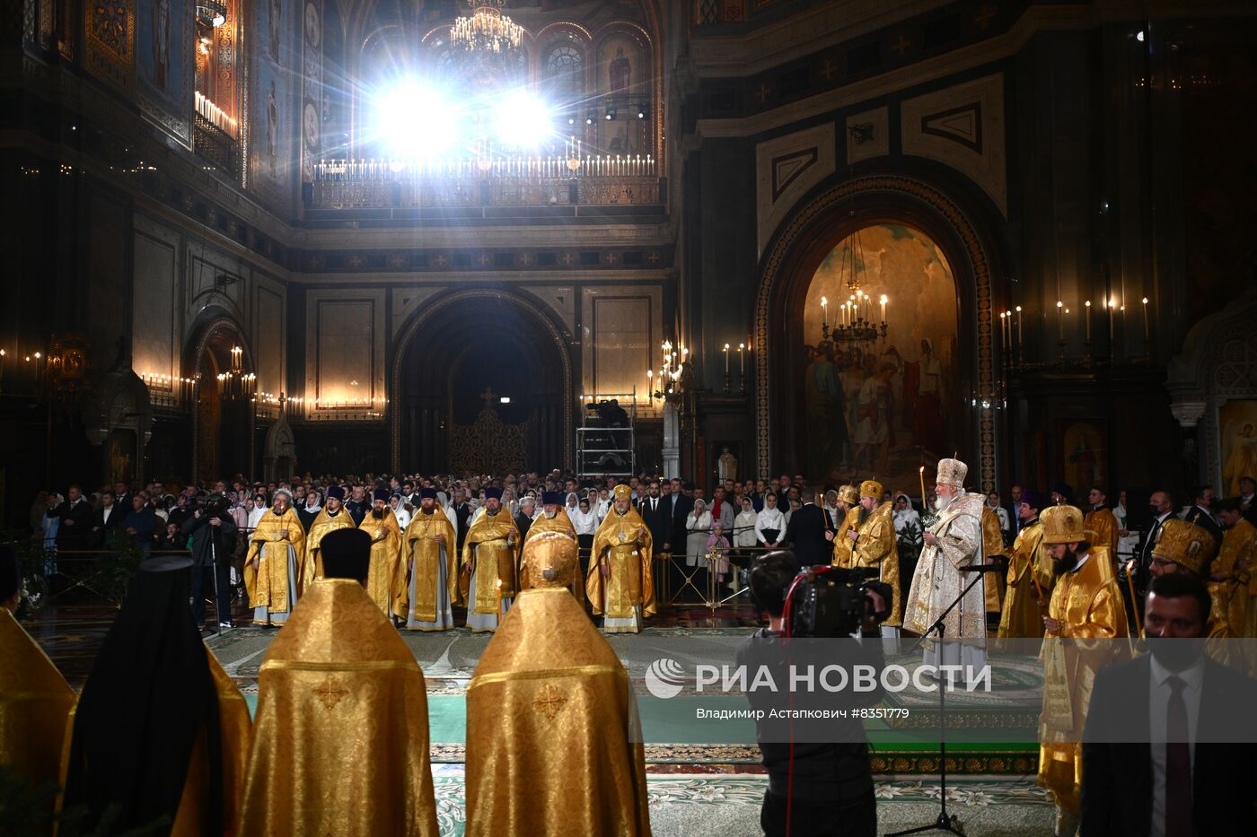 Рождество Христово. Патриаршая Литургия в Храме Христа Спасителя в Москве