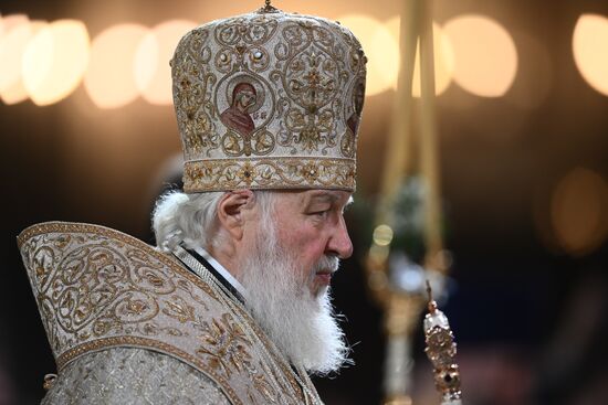 Рождество Христово. Патриаршая Литургия в Храме Христа Спасителя в Москве