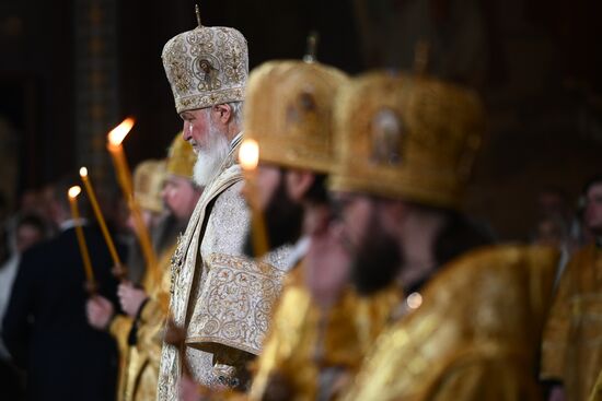 Рождество Христово. Патриаршая Литургия в Храме Христа Спасителя в Москве