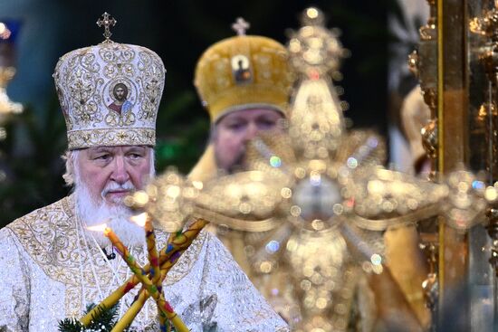 Рождество Христово. Патриаршая Литургия в Храме Христа Спасителя в Москве