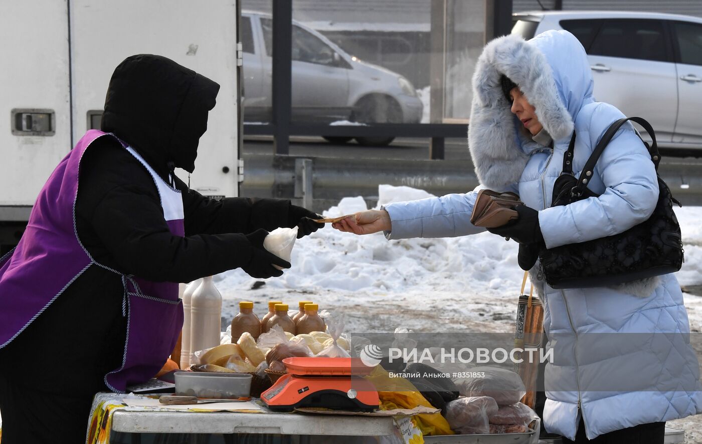 Рождественская продовольственная ярмарка во Владивостоке