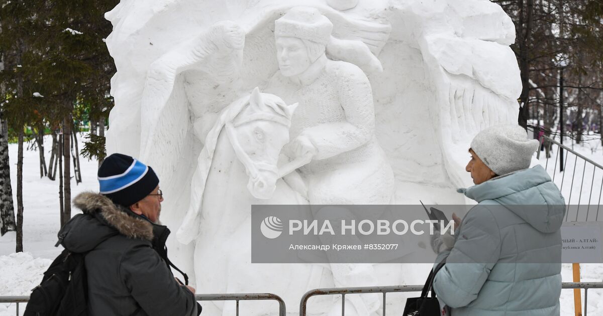 Выставка снежных фигур в новосибирске 2024