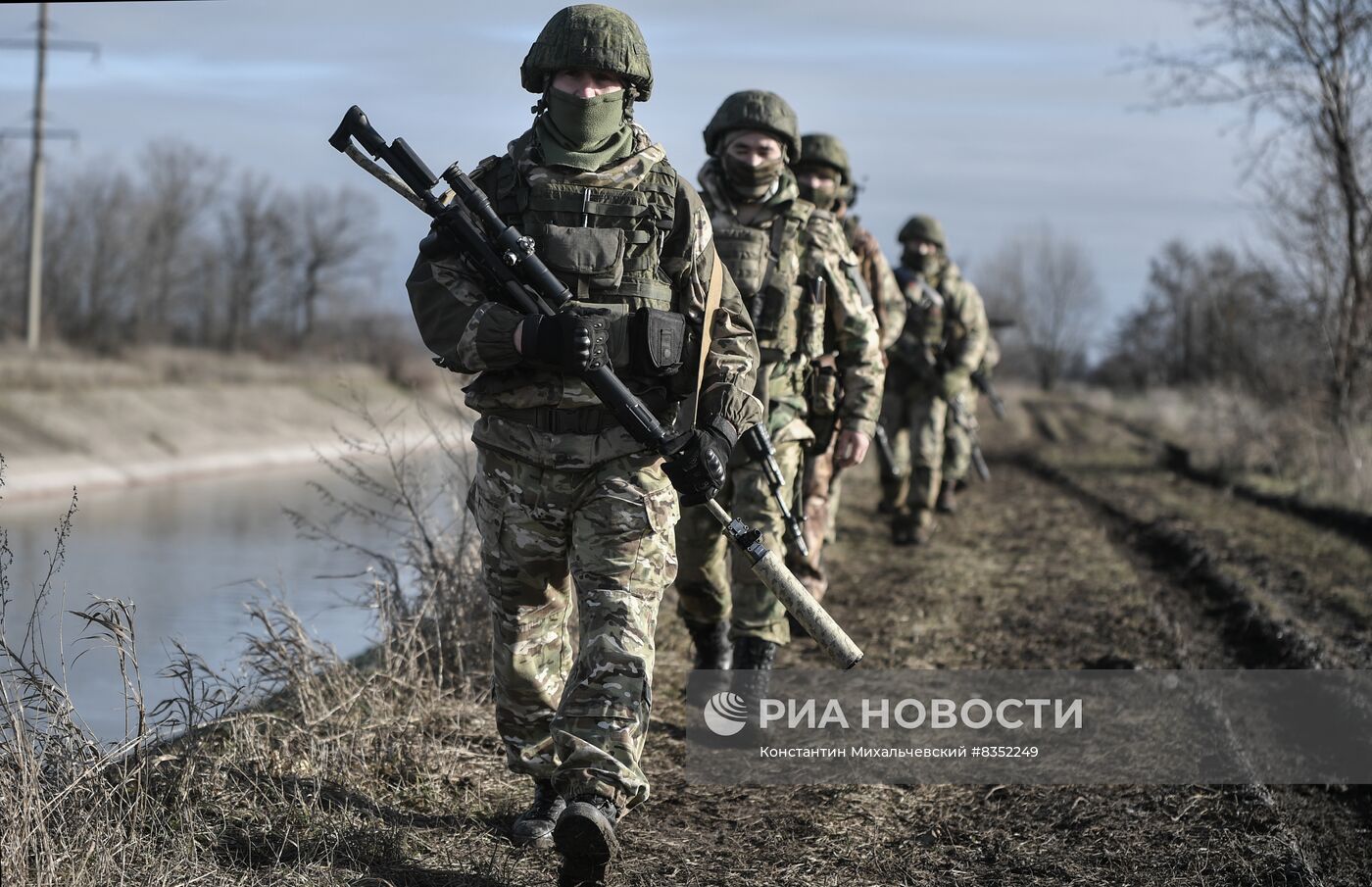 Обучение мобилизованных на Запорожском направлении