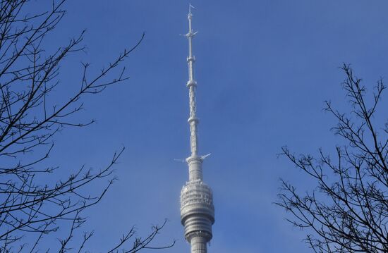 Сильные морозы в Москве