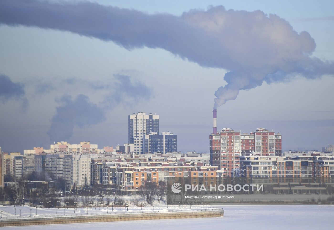 Сильные морозы в регионах России