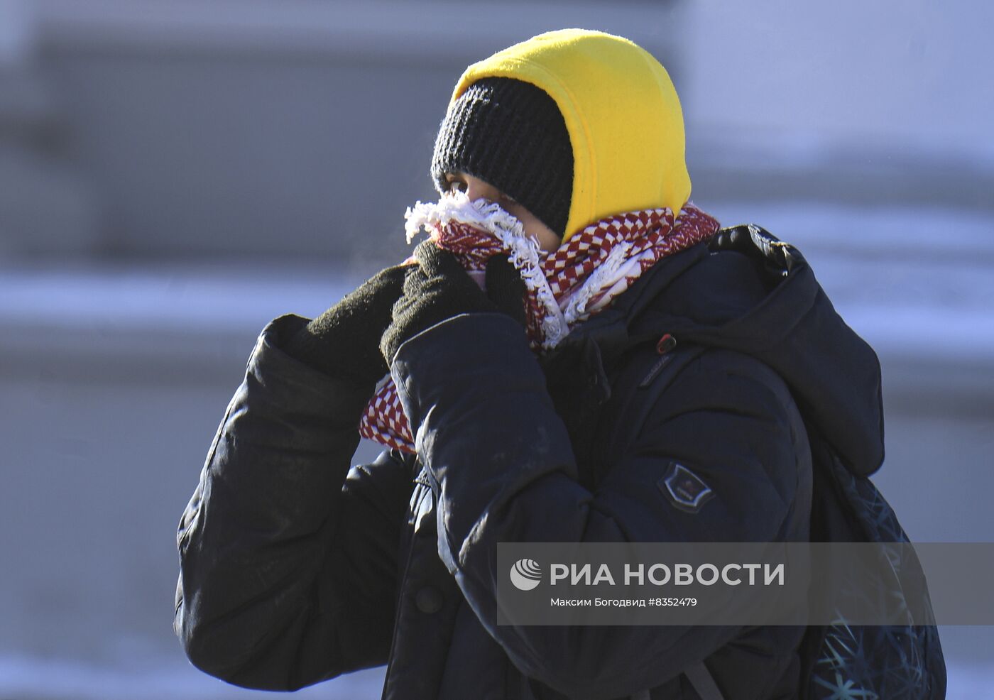 Сильные морозы в регионах России