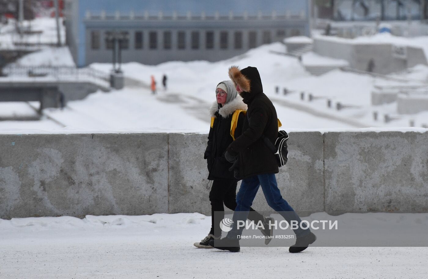 Сильные морозы в регионах России
