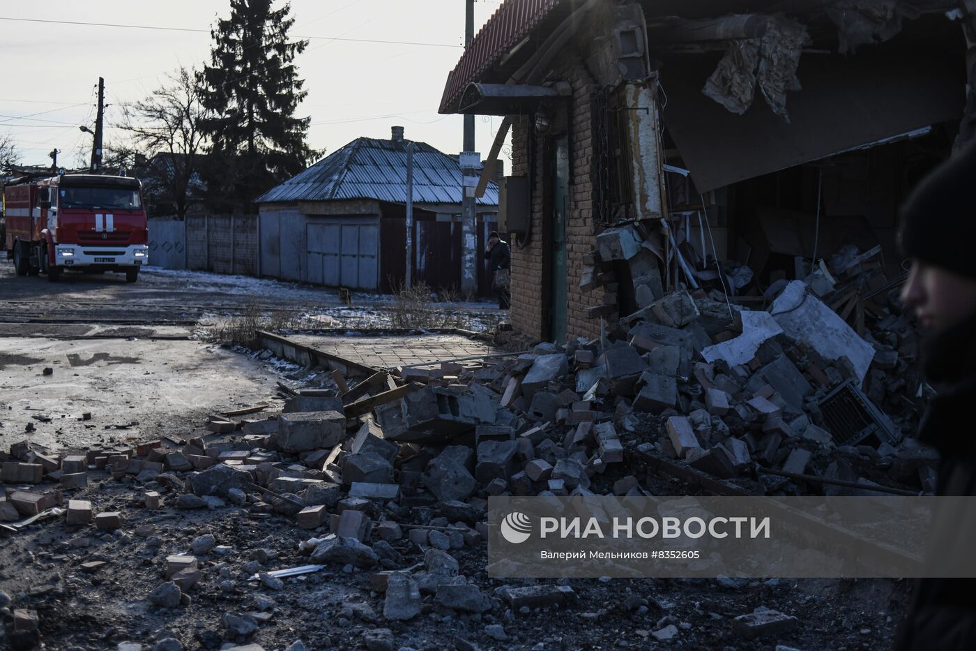 Последствия обстрела Донецка