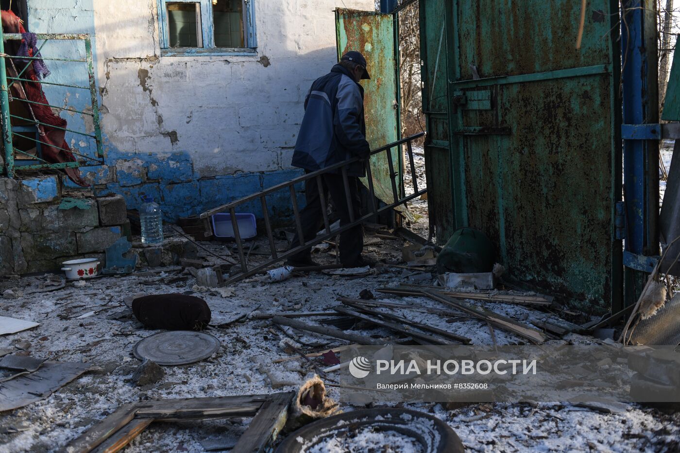 Последствия обстрела Донецка