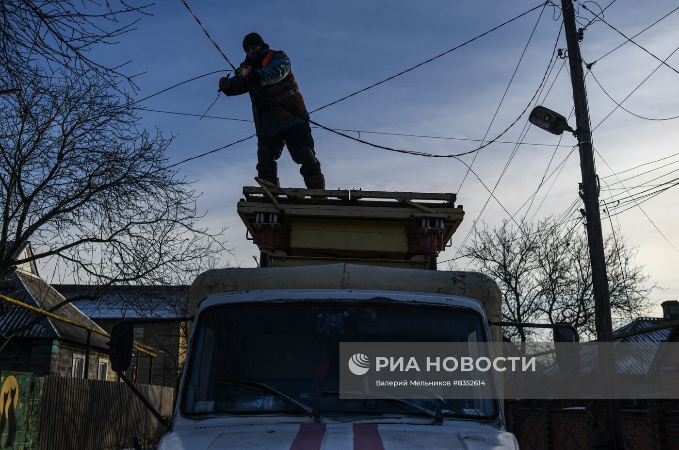 Последствия обстрела Донецка