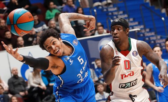 Баскетбол. Единая лига ВТБ. Матч "Зенит" - "Локомотив-Кубань" 