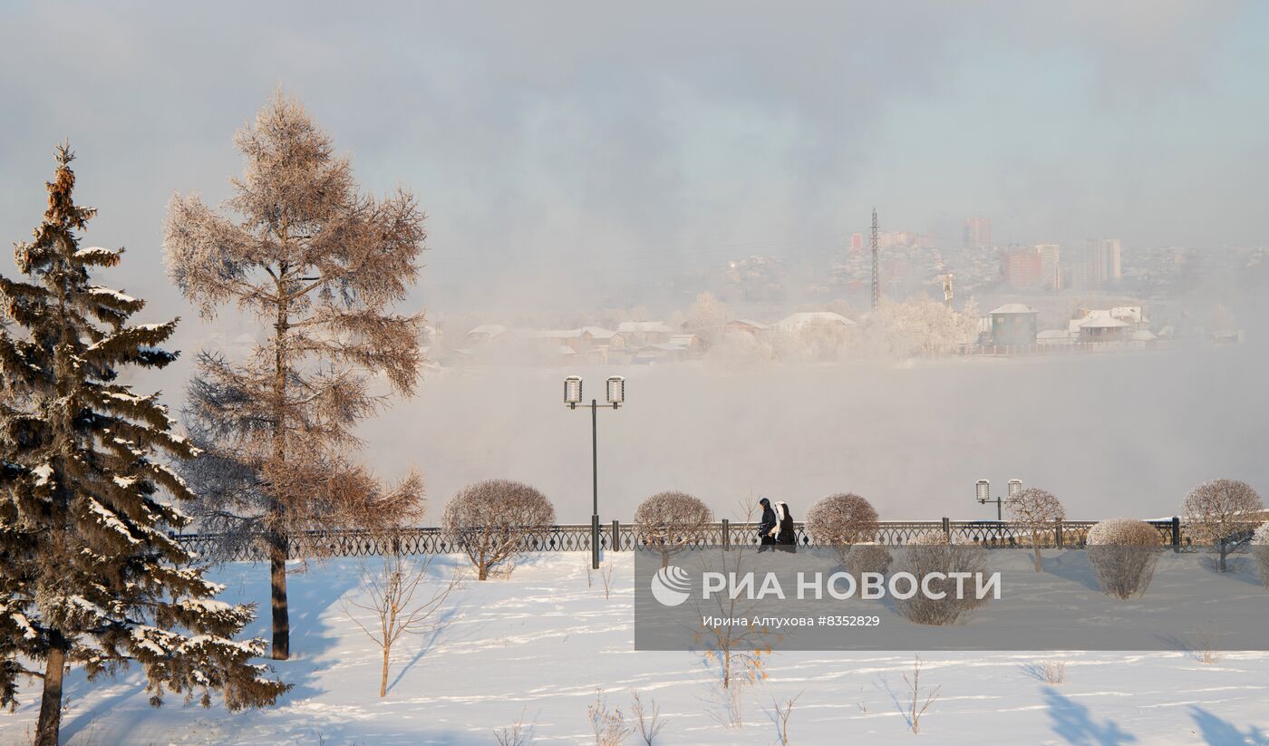 Зимний Иркутск