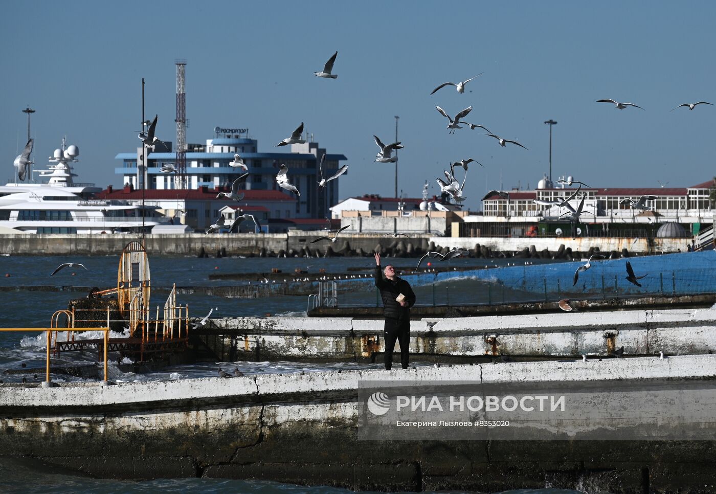 Зимние пляжи открылись в Сочи