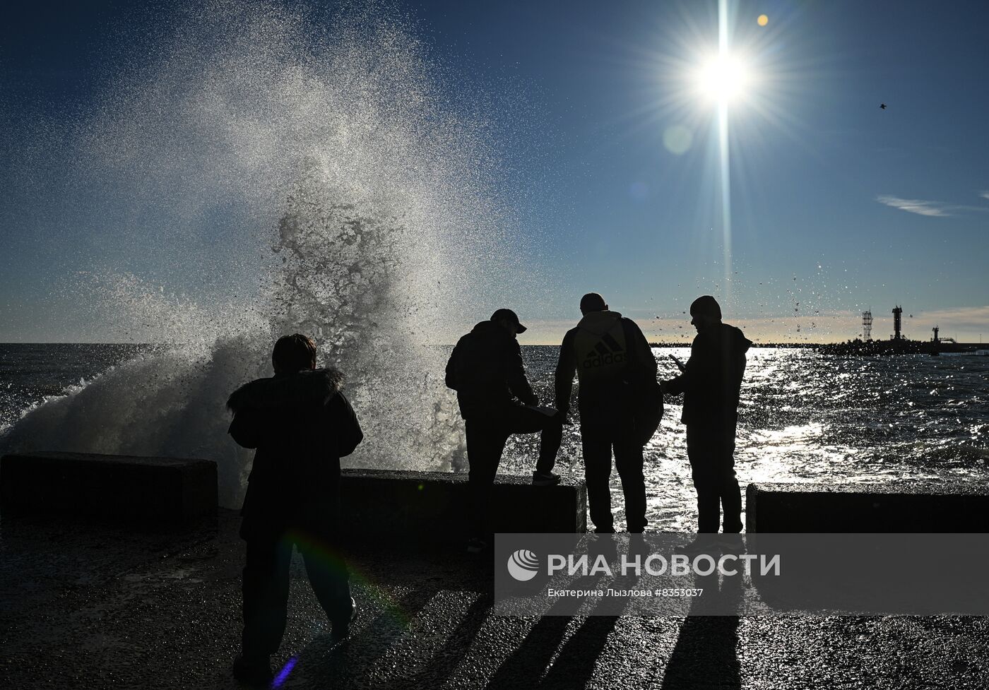 Зимние пляжи открылись в Сочи