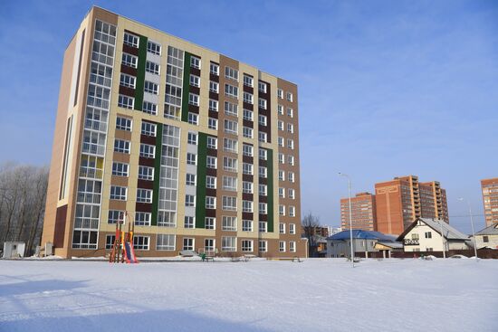 Вручение ключей от новых квартир в Новосибирске