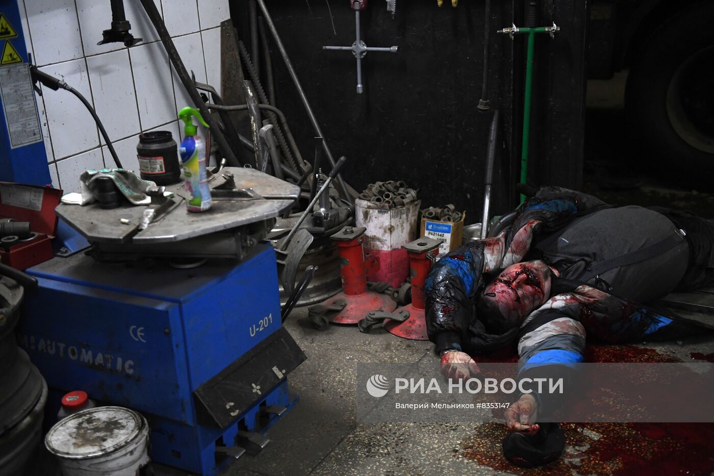 Последствия обстрела Донецка