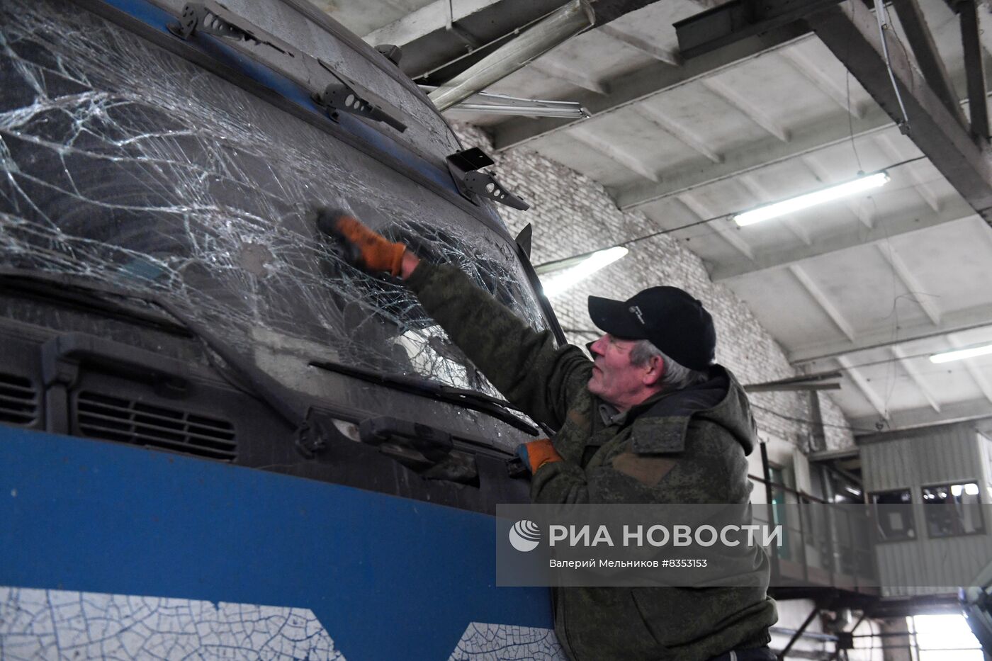 Последствия обстрела Донецка