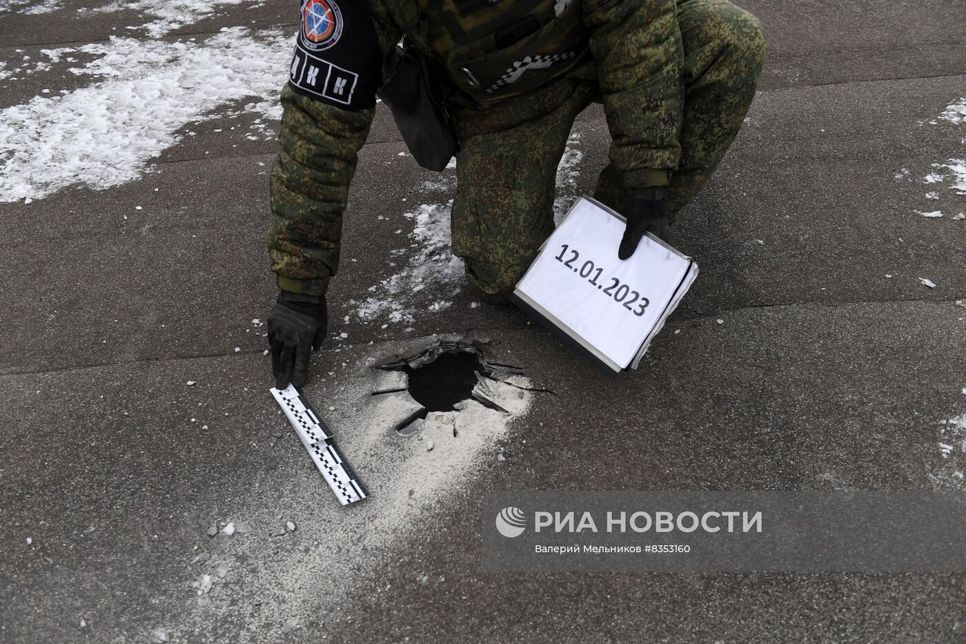 Последствия обстрела Донецка