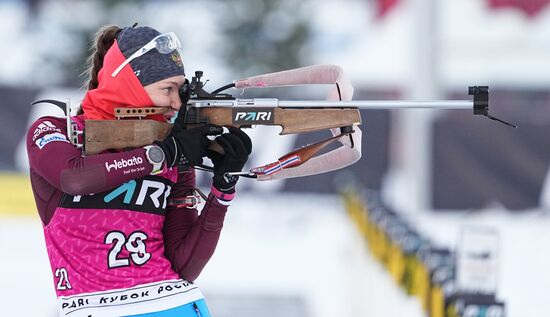 Биатлон. Кубок России. Женщины. Спринт