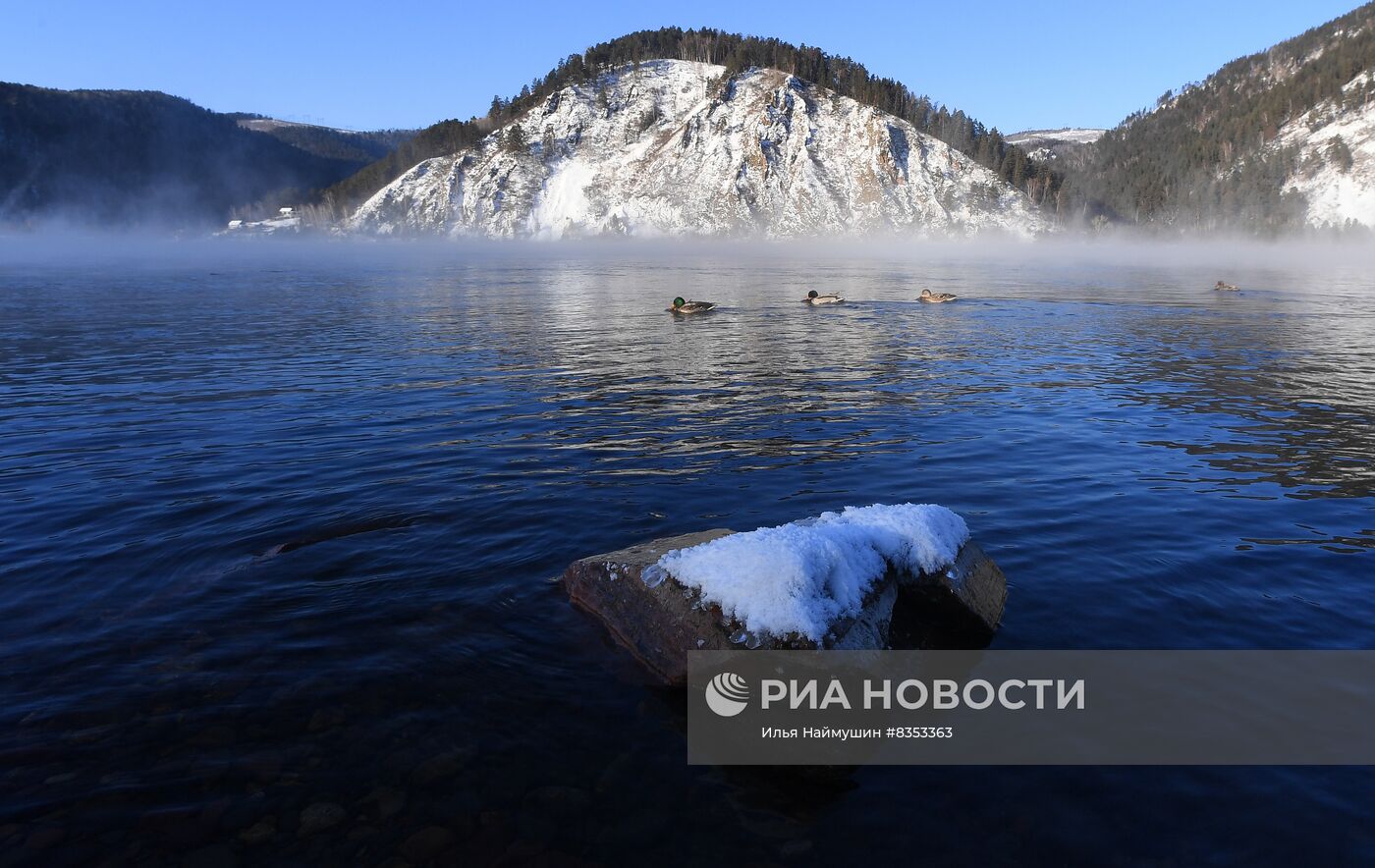 Сильные морозы в регионах России