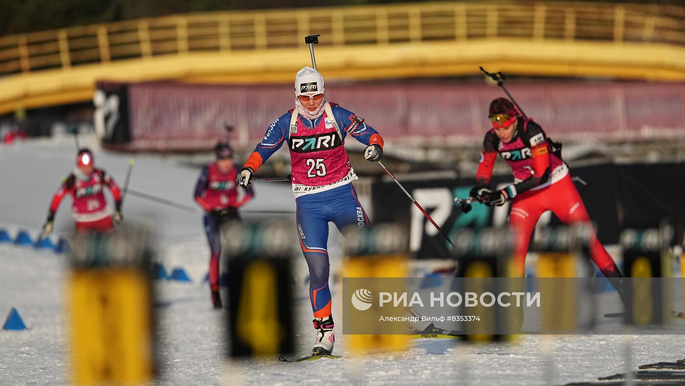 Биатлон. Кубок России. Женщины. Спринт