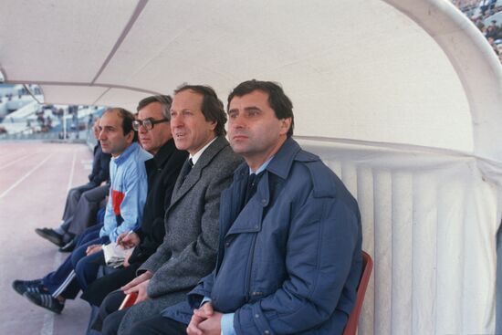 Матч между сборными командами СССР и Швейцарии по футболу