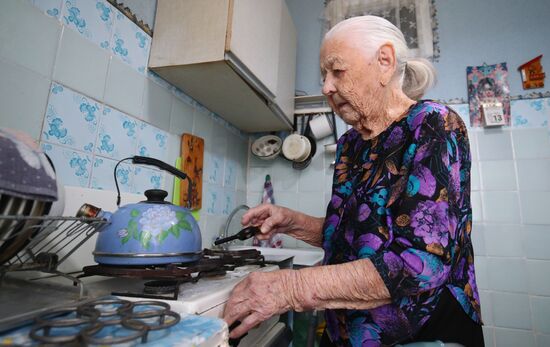 97-летняя участница Сталинградской битвы