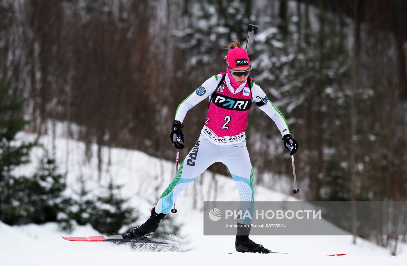 Биатлон. Кубок России. Женщины. Гонка преследования