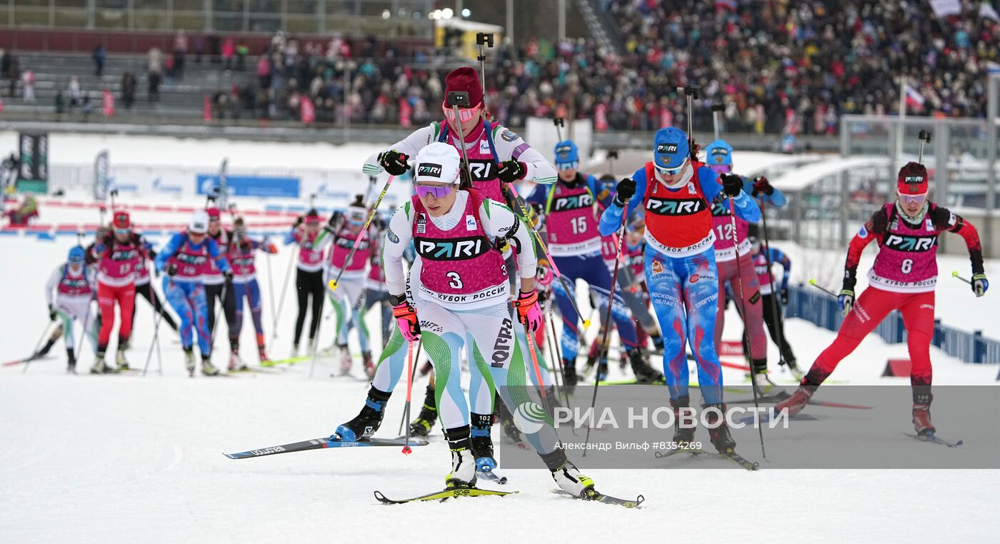 Биатлон. Кубок России. Женщины. Масс-старт