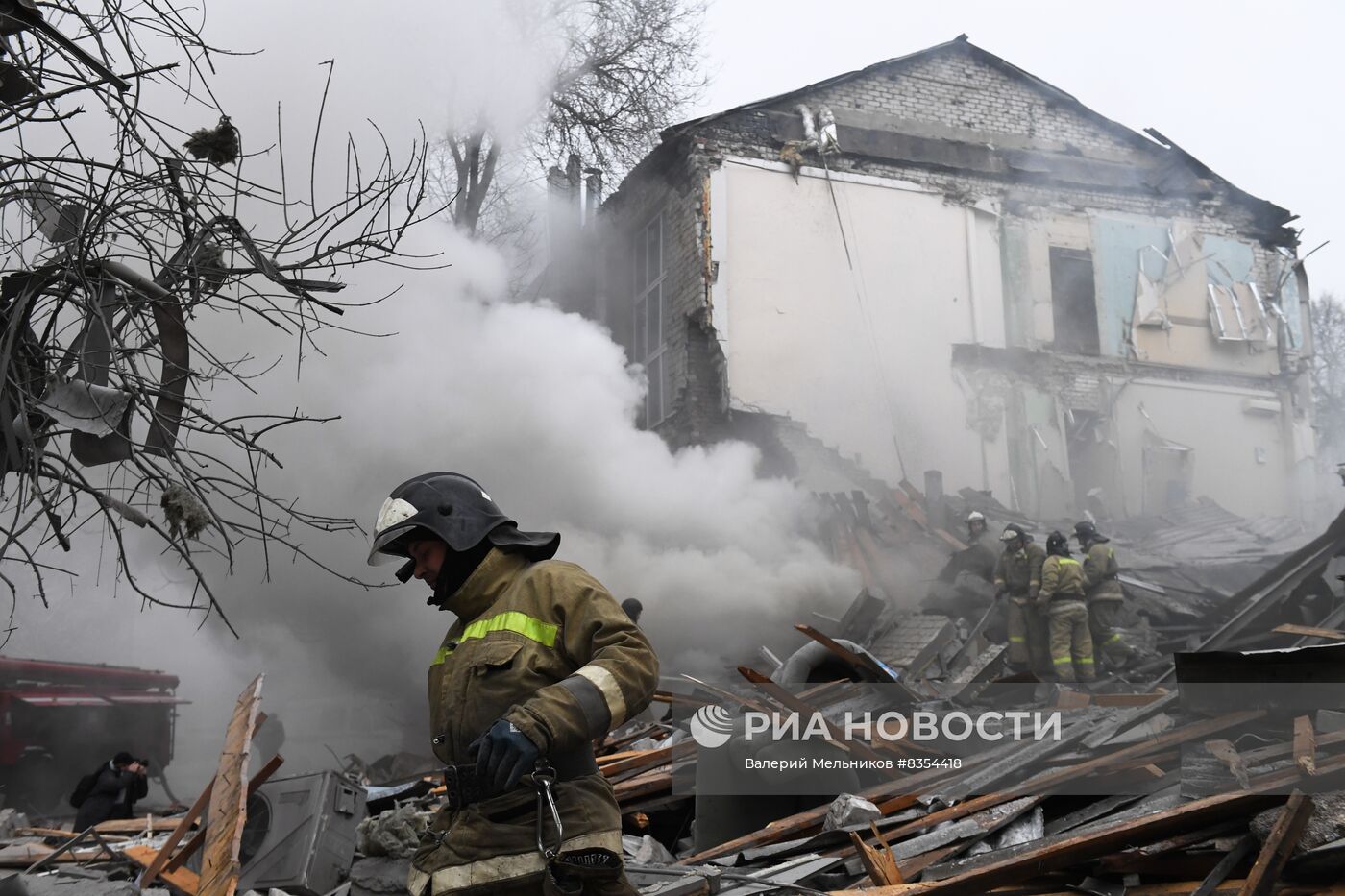 Последствия обстрела Донецка