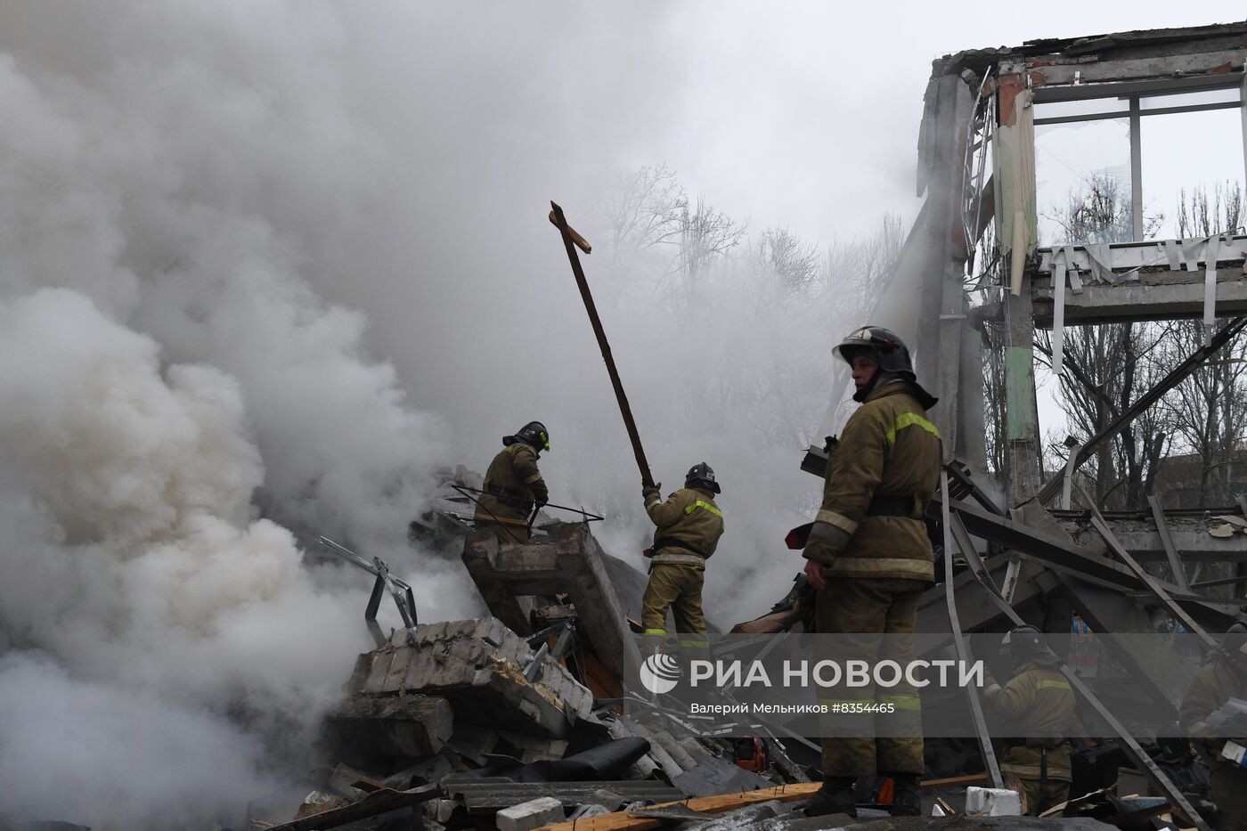Последствия обстрела Донецка