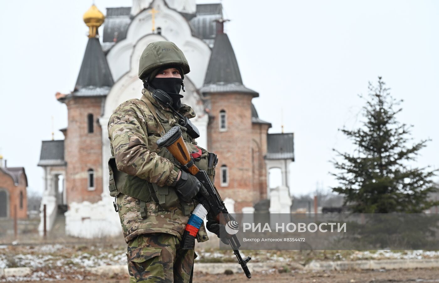 Бойцы ЧВК "Вагнер" в освобожденном Соледаре