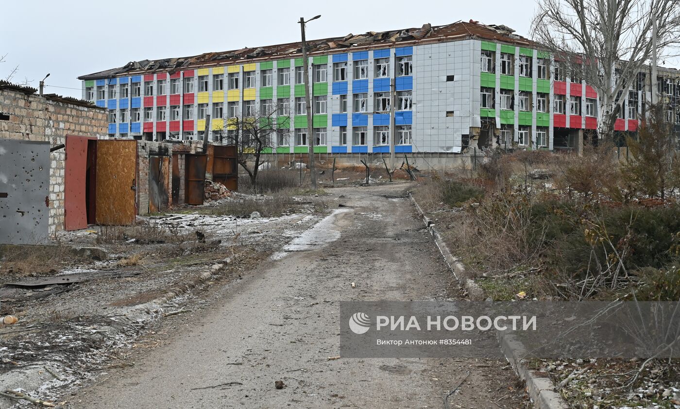 Бойцы ЧВК "Вагнер" в освобожденном Соледаре