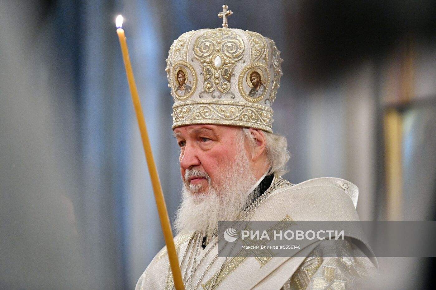 Патриаршее служение в канун праздника Крещения Господня