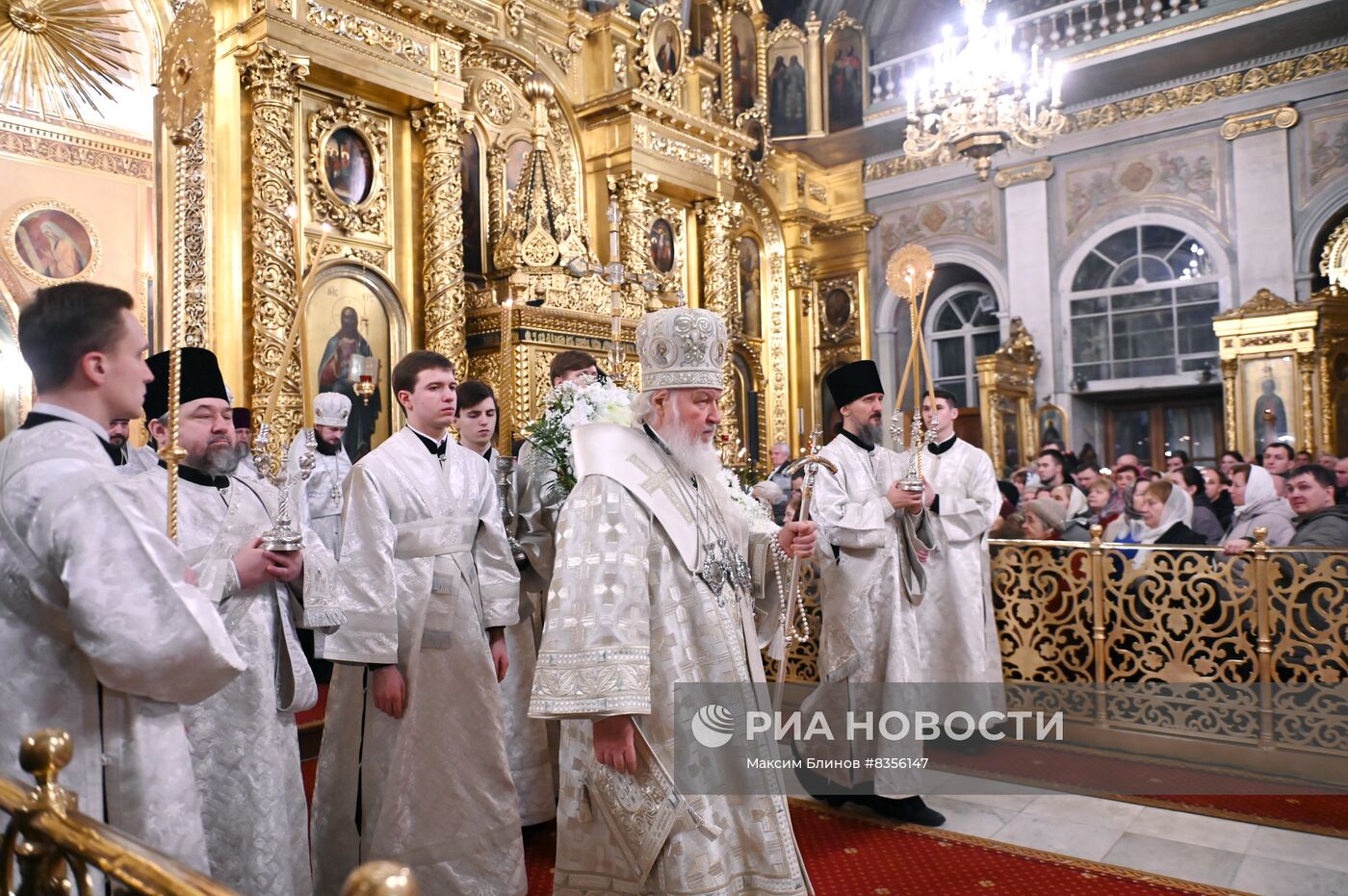 Патриаршее служение в канун праздника Крещения Господня