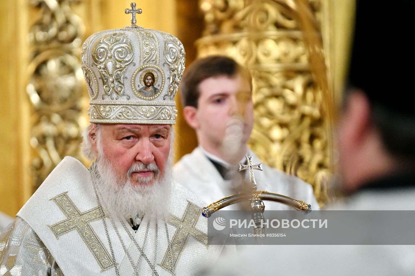 Патриаршее служение в канун праздника Крещения Господня