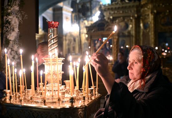 Патриаршее служение в канун праздника Крещения Господня