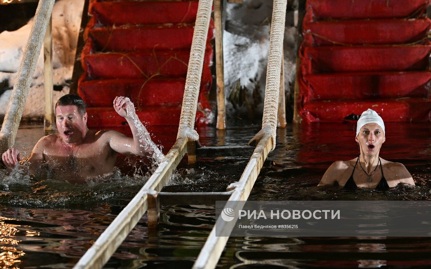 Празднование Крещения в Москве и Подмосковье 
