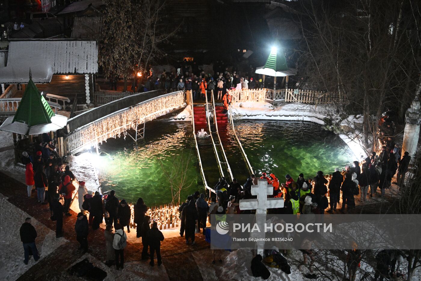 Празднование Крещения в Москве и Подмосковье 