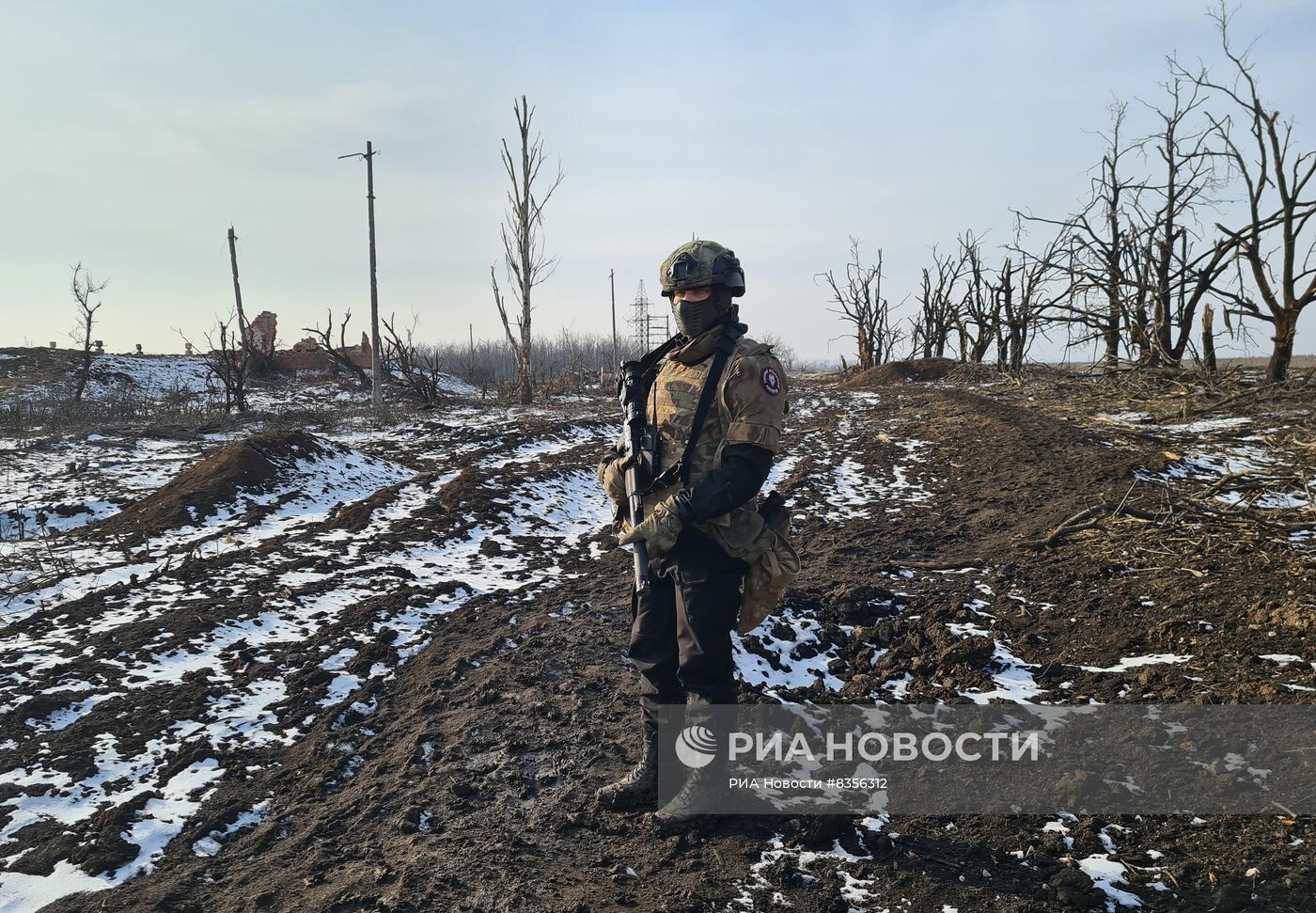 Бойцы группы "Вагнер" в Артёмовске (Бахмуте) в ДНР
