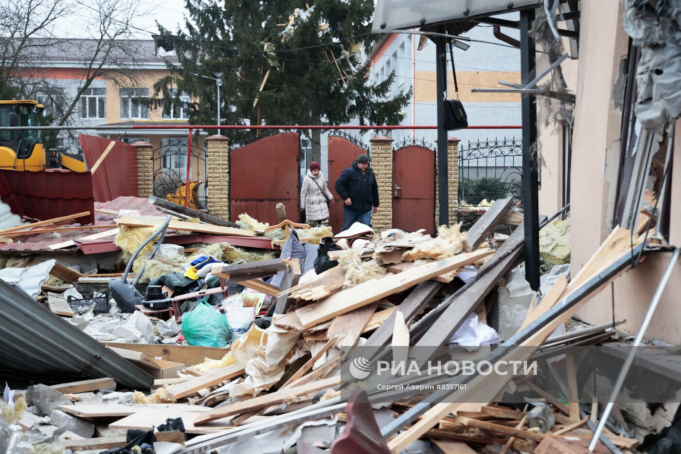 Последствия обстрела со стороны ВСУ города Волноваха в ДНР