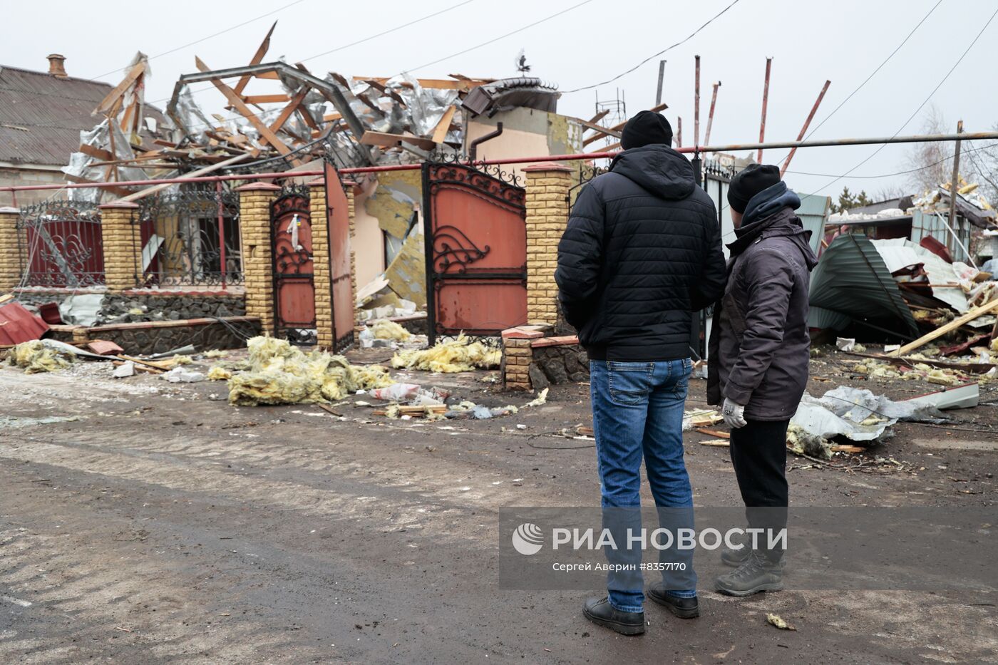 Последствия обстрела со стороны ВСУ города Волноваха в ДНР