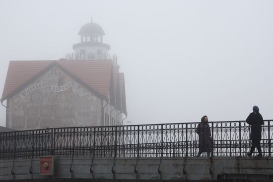 Туман в Калининграде