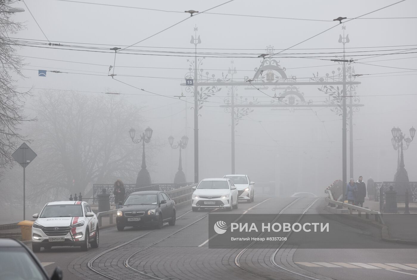 Туман в Калининграде