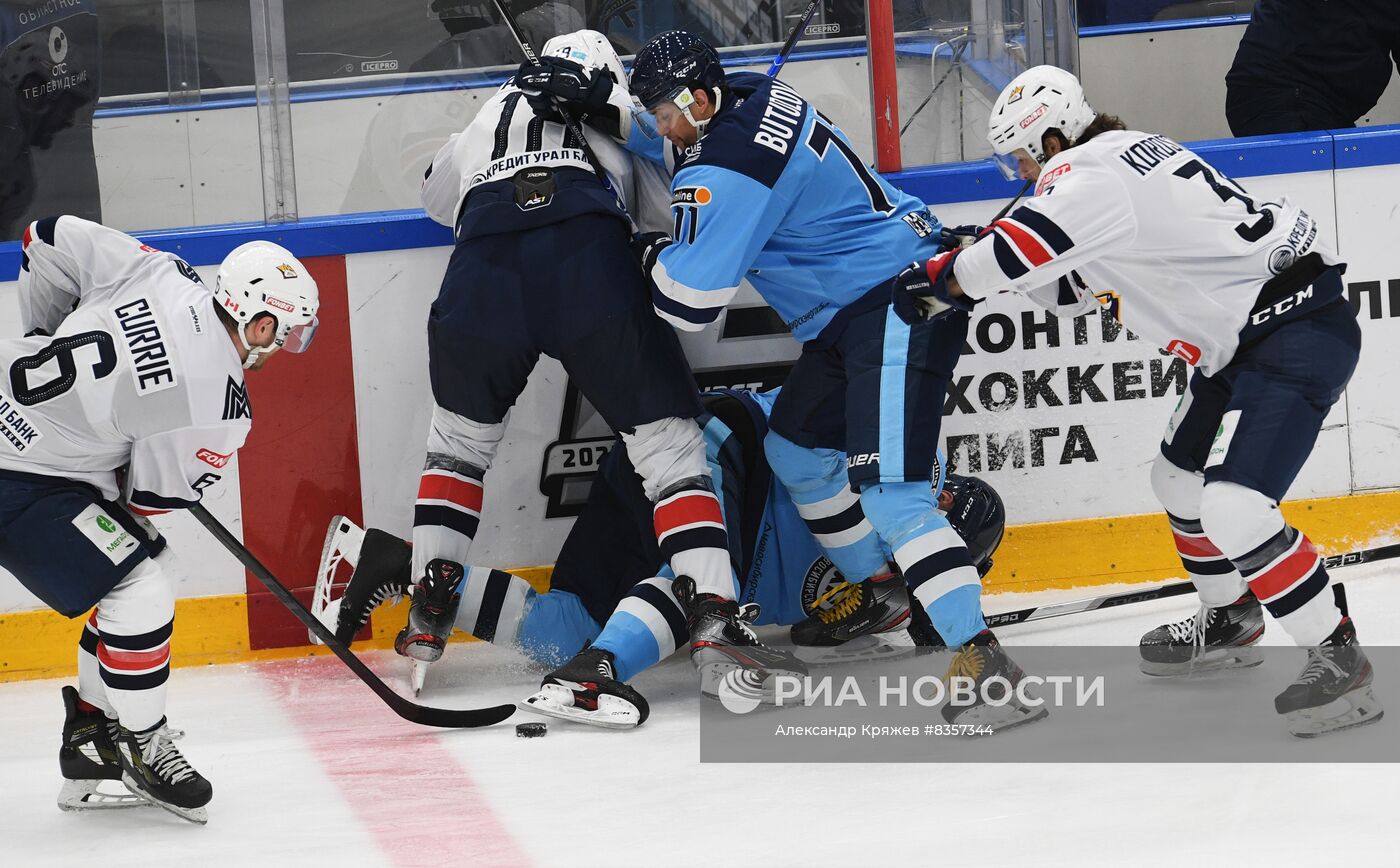 Хоккей. КХЛ. Матч "Сибирь" - "Металлург"