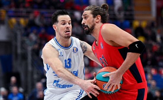 Баскетбол. Единая лига ВТБ. Матч ЦСКА - "Зенит"