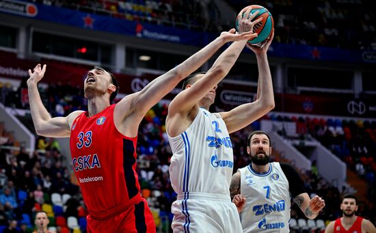 Баскетбол. Единая лига ВТБ. Матч ЦСКА - "Зенит"