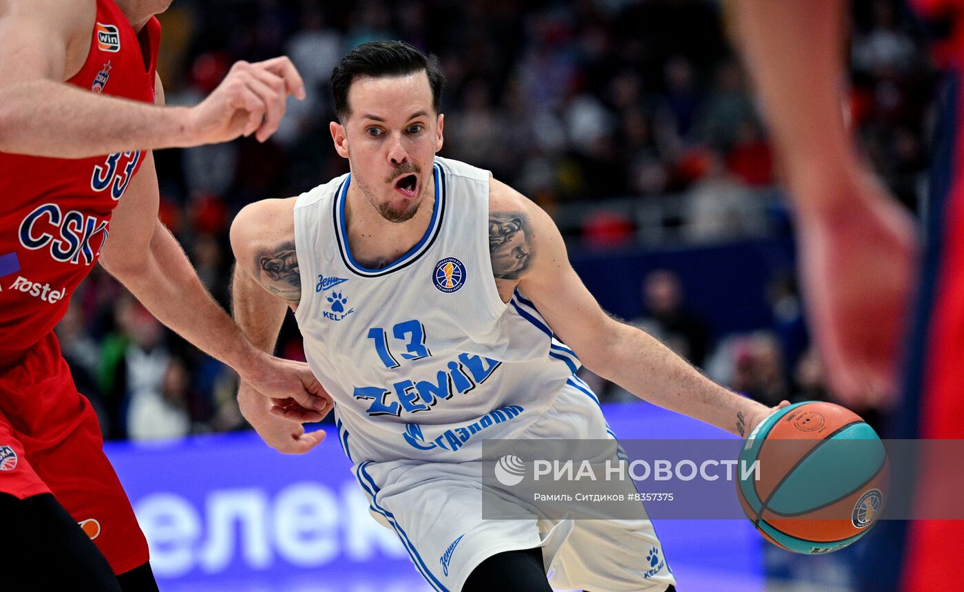 Баскетбол. Единая лига ВТБ. Матч ЦСКА - "Зенит"