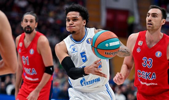 Баскетбол. Единая лига ВТБ. Матч ЦСКА - "Зенит"