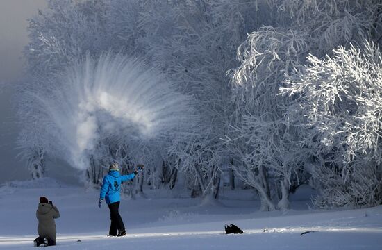 Мороз в Красноярске